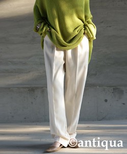[antiqua] Full-Length Pant Ladies fashion Bottoms Long Tapered Pants