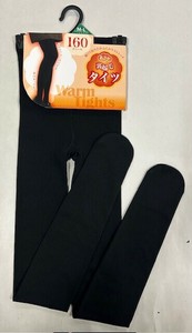160デニール　あったか裏起毛タイツ