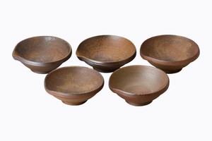 Bizen ware Side Dish Bowl Set of 5 Made in Japan