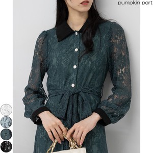 Casual Dress Long Sleeves All-lace Long One-piece Dress Ladies'