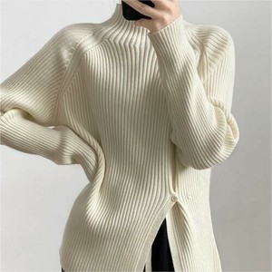 u22795 レディース ニット 無地 セーター 無地 シンプル ファション ハイネック