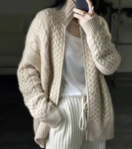 Coat Plain Color Long Sleeves Outerwear Ladies Autumn/Winter