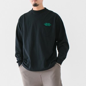T-shirt Crew Neck Cotton Embroidered Men's