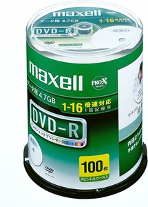 maxell データ用 DVD-R 4.7GB 16倍速インクジェットプリンタ対応100枚 スピンドルケース入 DR47WPD.100SP A