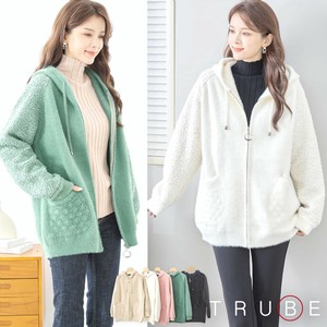 【2023新作】【M〜L】ボア切替フードファーZIPジャケット（R32-289）(5号店) FM5