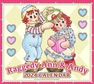 ラガディー　アン&アンディ—　2024壁掛カレンダー