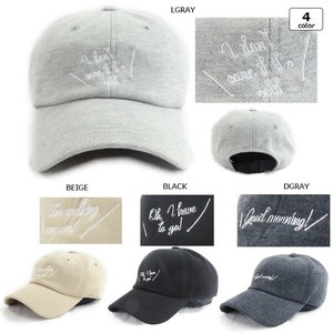 フォント刺繍スウェットローキャップ　CAP　帽子