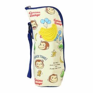 【ペットボトルホルダー】おさるのジョージ 哺乳瓶ポーチ バナナワッペン