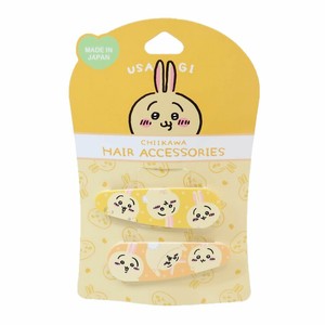 【ヘアアクセサリー】ちいかわ スリーピン 2個セット うさぎ イエロー