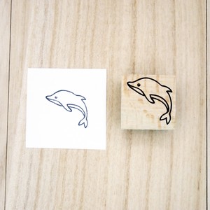 Stamp Wood Stamp Dolphins
