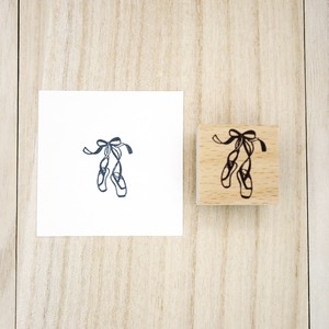 Stamp Ballet Shoes Wood Stamp