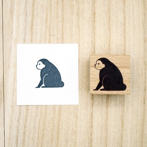印章 猴子 木制印章