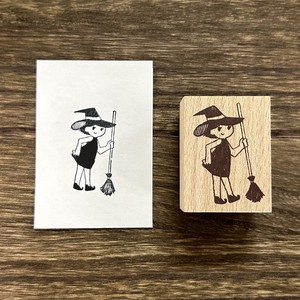 Stamp Wood Stamp Halloween Witch