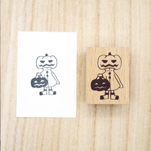 Stamp Wood Stamp Jack-O'-Lantern Halloween