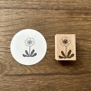 Stamp Flower Wood Stamp Anemone