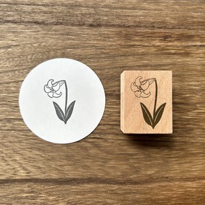Stamp Flower Wood Stamp Lily