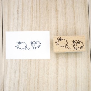 Stamp Sheep Bouncing Wood Stamp