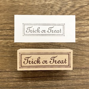 Stamp Wood Stamp Trick or Treat Halloween