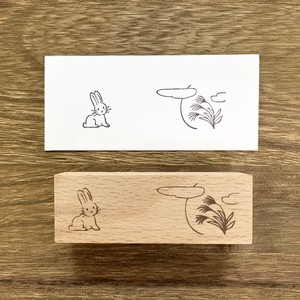 Stamp Wood Stamp The Moon And The Rabbit