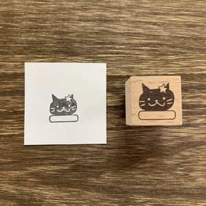 Stamp Animals Wood Stamp Speech Bubble Cat