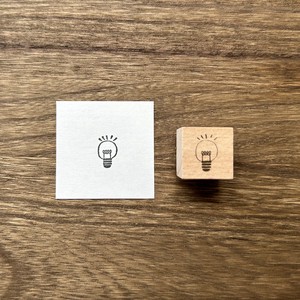 Stamp Wood Stamp Light Bulb