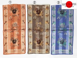 丝巾 直条纹 缎子 日本制造