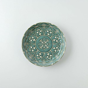 Mino ware Small Plate Green 14cm Made in Japan
