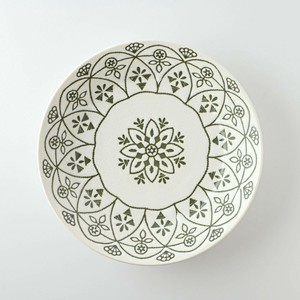 Mino ware Main Plate White Western Tableware 20.5cm Made in Japan