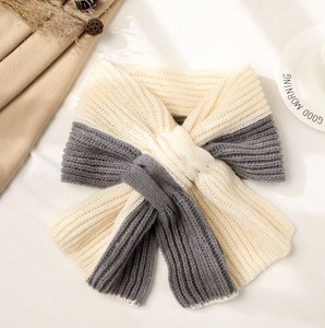 Thick Scarf Knitted Plain Color Scarf Ladies Autumn/Winter
