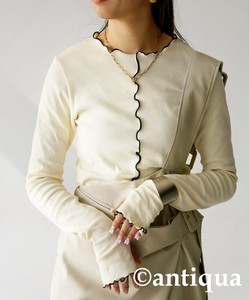 [antiqua] T-shirt Ladies fashion Mellow Top