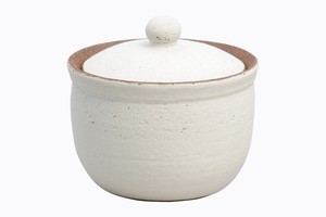 Shigaraki ware Storage Jar/Bag White L size Made in Japan
