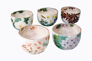 Kyo/Kiyomizu ware Side Dish Bowl Small Assortment Set of 5 Made in Japan