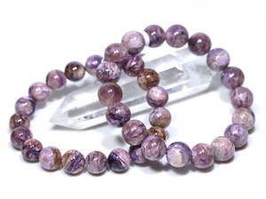 ☆高品質☆【ブレスレット】ヒマラヤピンクチャロアイト (ガネーシュ・ヒマール産) (約10〜10.5mm)
