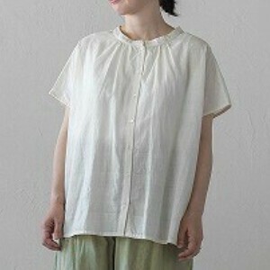 【2024春夏】<フェアトレード>カディ2wayハンソデシャツ