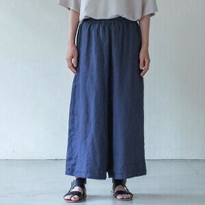 【2024春夏】<フェアトレード>リネンスソタックリボンパンツ