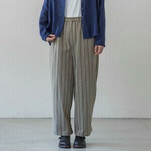【2024春夏】<フェアトレード>ストライプ2wayパンツ