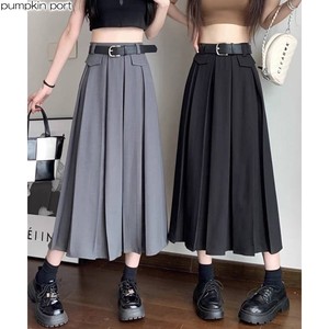 Casual Dress Long Pleated Skirt Casual