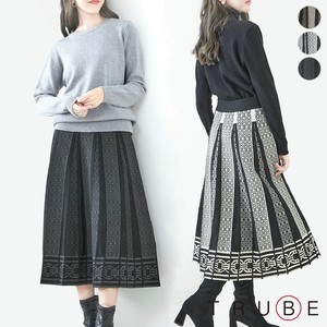 Skirt Geometric Pattern Knit Skirt Autumn/Winter 2023