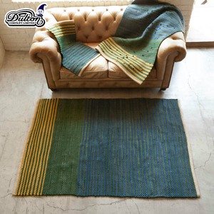 ■2023AW　新作■　Cotton chindi mat／rug　【Green／blue】