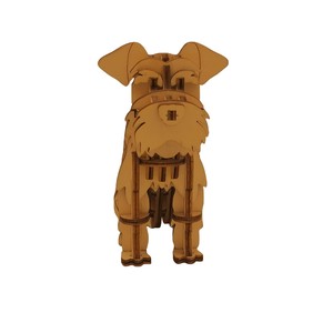 木製パズル　犬型
