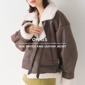 Jacket Faux Leather Switching