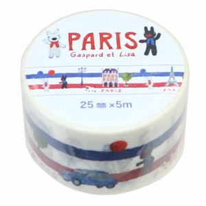 【マスキングテープ】リサとガスパール 25mm マステ PARIS