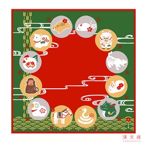 便当包巾 滨文様 风吕敷 50cm 日本制造