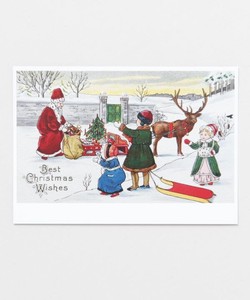 【欧州航路】ホワイトサンタポストカード クリスマス