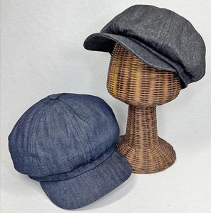 デニム八方 8パック　シンプルキャスケット　帽子　サイズ調節可能
