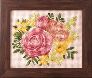 【COSMO】 Seasonal Flower Arrangement-Ranunculus and Daffodil  Cross stitch kit