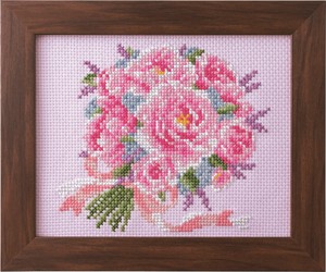 【COSMO】 Seasonal Flower Arrangement-Peony Bouquet  Cross stitch kit
