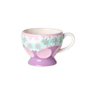 Mug Flower Lavender Ceramic