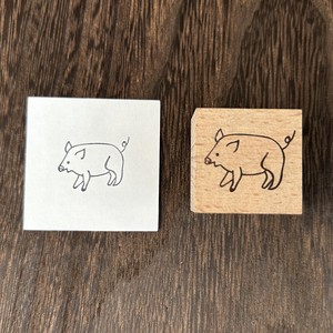 Stamp Wood Stamp Pig