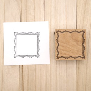 Stamp Lace Frame Wood Stamp